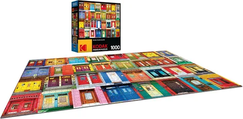 Vista 6 de KODAK PREMIUM PUZZLES - Rompecabezas colorido con puertas de Montreal, multicolor