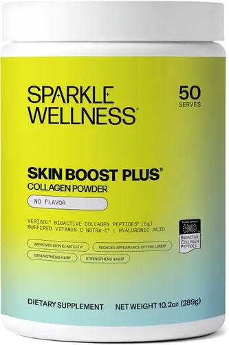 Vista 14 de Sparkle Wellness VERISOL - Péptidos de colágeno hidrolizados bioactivos Polvo de colágeno con vitamina C y ácido hialurónico para la salud