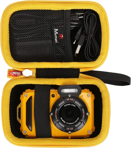 Vista 10 de Mchoi Funda de transporte rígida impermeable de repuesto para cámara digital Kodak PIXPRO WPZ2 resistente e impermeable, solo funda, azul