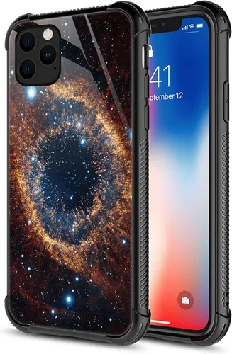 Vista 10 de CARLOCA Funda compatible con iPhone 13 Pro Max, diseño gráfico de identidad de grano de madera negra y roja, a prueba de golpes, antiarañazos