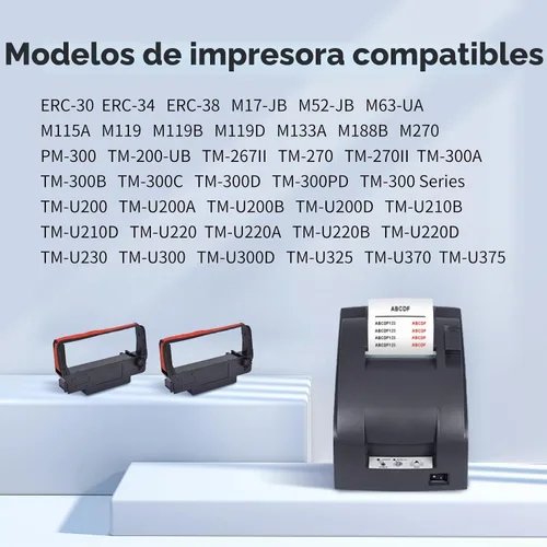 Vista 2 de myCartridge Reemplazo de cinta compatible para ERC30/34/38 B/R, paquete de 30