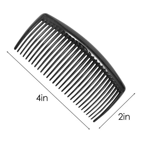 Vista 7 de SourceTon - Paquete de 6 peines franceses, peines laterales de plástico con 29 dientes, peines de clip para el cabello para accesorios de cabello