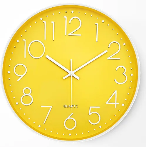 Vista 10 de Modern Wall Clock for Living Room Decor, 14 Inch Large Wall Clock Silent Battery Operated, Classic Round Analog Clock for Bedroom, Kitchen, Office