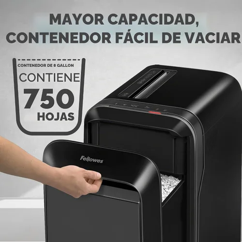 Vista 6 de Fellowes Mfg Co. 5015401 Powershred LX220 - Trituradora manual de 20 hojas de microcorte, color negro