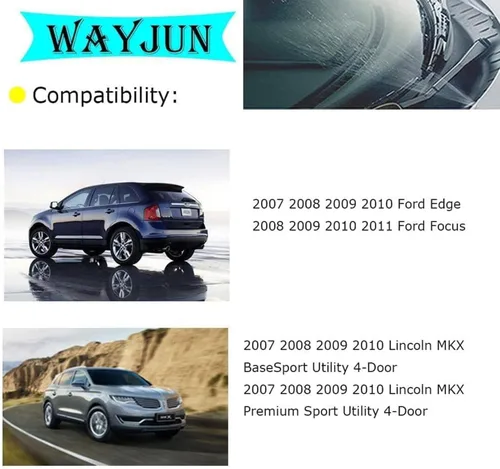Vista 2 de WayJun 8S4Z17603AA - Boquilla para limpiaparabrisas con chorro de agua compatible con Ford Focus 2008-2011 Edge 2007-2011 Edge 2007-2010 Lincoln MKX