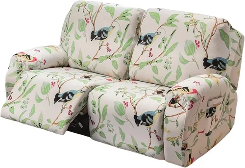 Vista 43 de Fundas elásticas para sillas reclinables, 4 piezas, fundas estampadas Lazyboy para sillón reclinable Lazyboy, funda de elastano suave para silla