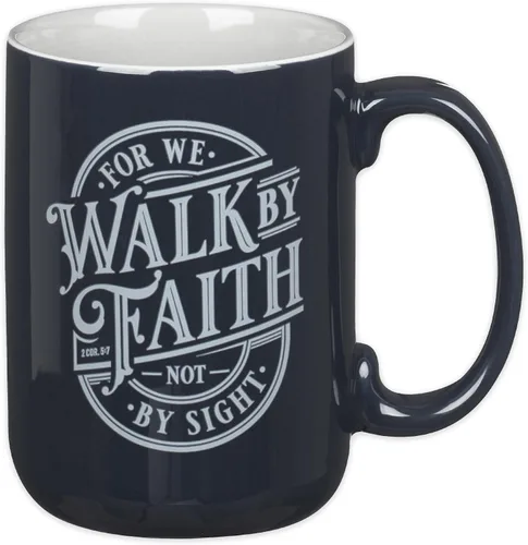 Vista 28 de Christian Art Gifts Taza grande de cerámica inspiradora con escritura bíblica para café y té para hombres: Versículo bíblico que anima al hombre
