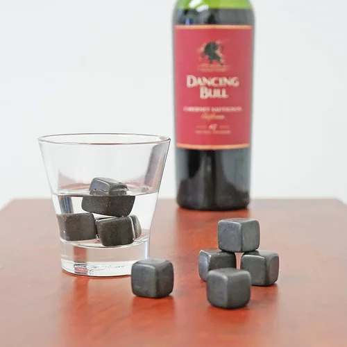 Vista 6 de Southern Homewares - Juego de 9 enfriadores de basalto con bolsa de almacenamiento, perfecto para whisky, cócteles y otras bebidas