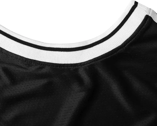 Vista 5 de MESOSPERO Camiseta de baloncesto en blanco de los años 90 ropa de hip hop para fiestas camisetas deportivas de malla lisa para hombre S-3XL