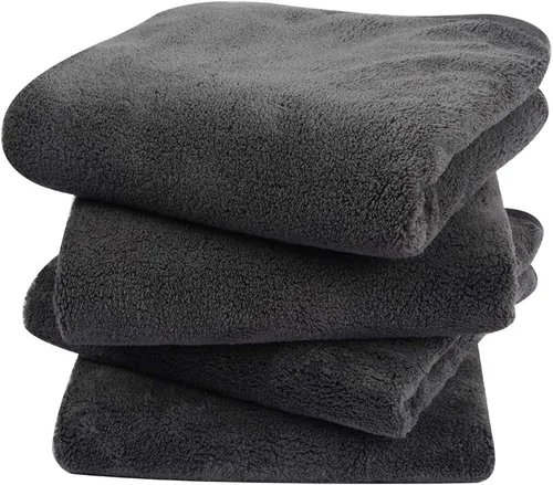 Vista 19 de KinHwa Toallas de mano de microfibra para baño, toallas faciales suaves y absorbentes, toallas de mano grises para baño, paños de lavado para spa