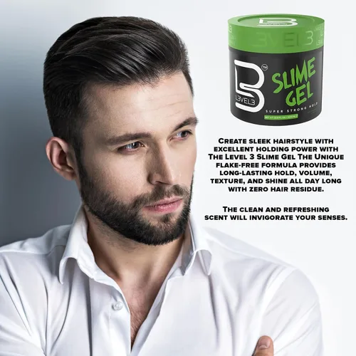 Vista 6 de L3 Gel de slime de nivel 3 Gel de peinado de control fuerte