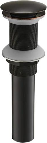 Vista 13 de BWE Tapón de drenaje negro para fregadero con desbordamiento, se adapta al orificio estándar del fregadero de baño de 1-1/2 a 1-3/4 pulgadas, negro