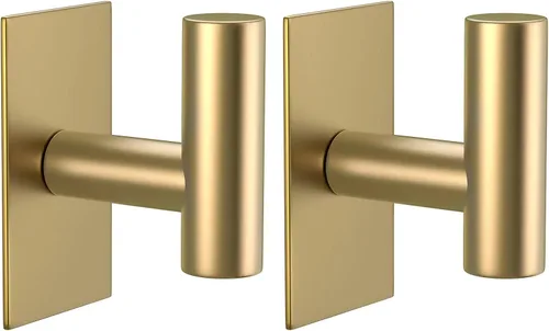 Vista 11 de VAEHOLD - Ganchos adhesivos de pared para toallas, resistentes, impermeables, de plata, para colgar abrigos, ropa, gancho de pared para armario