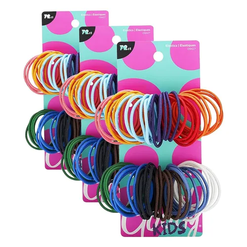 Vista 13 de Goody Bandas Elásticas para el Cabello Ouchless para Niños – Sin Tirones, Sin Roturas, Sujeción Sin Enredos para Cabello Fino – 40