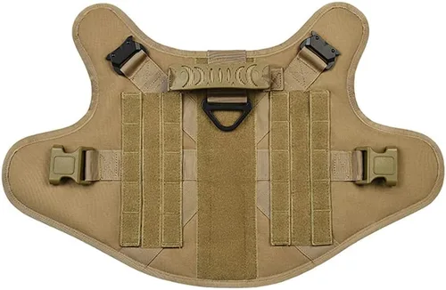 Vista 2 de 2 parches tácticos bordados con gancho y lazo para perros de servicio K9 verde Adjuntar a la ropa del arnés del chaleco del collar del perro
