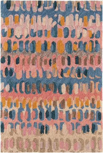 Vista 10 de Dash & Albert Paint Chip Hand Micro Hooked Wool Rug, 2' X 3', Bark Abstract
