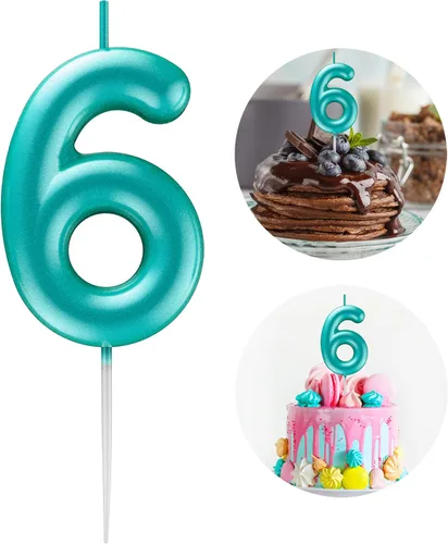 Vista 21 de Vela Azul Número 15 de Cumpleaños Velas 3D de Número para Pastel de Cumpleaños Decoración de Fiesta de Cumpleaños Suministros para Boda