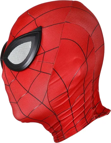Vista 2 de Máscara de Halloween para adultosniños, máscaras de superhéroe, disfraces de cosplay, material de tela de elastano