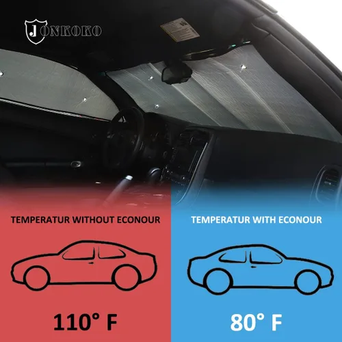 Vista 3 de Parasol para parabrisas de automóvil, parasol completo para Chevrolet Corvette C6 2005-2013, protector de visera contra rayos UV