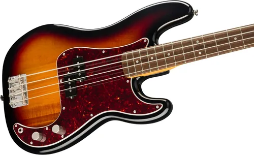 Vista 3 de Squier Classic Vibe 60s Precision Bass, Sunburst de 3 colores, diapasón de laurel