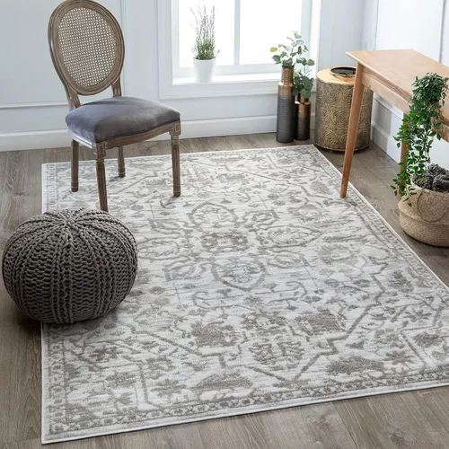 Vista 32 de Well Woven - Alfombra tejida estilo vintage con diseño de medallón, 68 x 120 cm