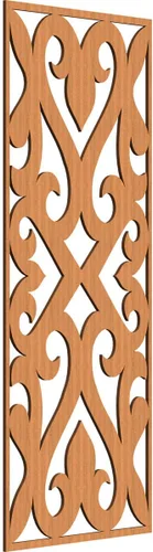 Vista 141 de Keene Paneles de pared decorativos de madera con calado, 9 3/8 pulgadas de ancho x 24 3/8 pulgadas de alto x 1/4 de alto, abedul Birch
