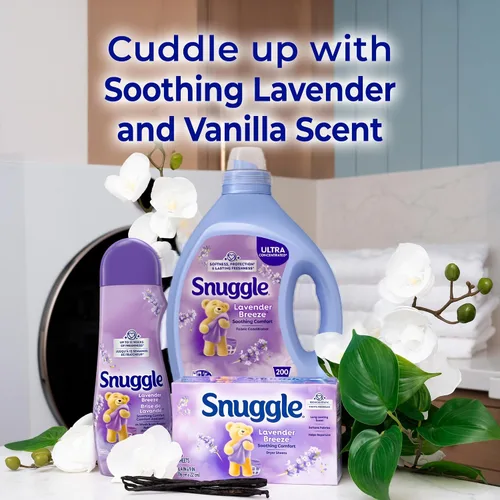 Vista 8 de Snuggle Exhilarations Suavizante líquido para telas, lavanda y orquídea de vainilla, 2 veces concentrado, 188 cargas