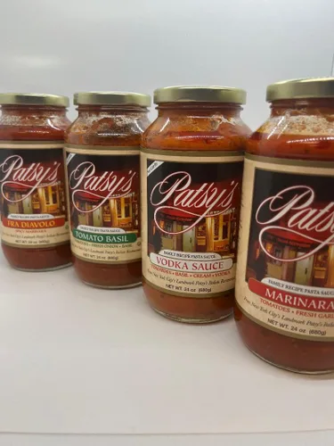 Vista 6 de Patsy's Salsa de pasta italiana, albahaca de tomate (caja de 6)