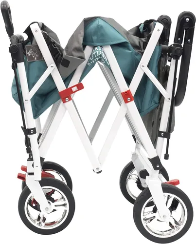 Vista 3 de Carrito plegable de Creative Outdoor para niños, para empujar o jalar, vagón plegable para niños para playa, parque, jardín y estacionamientos