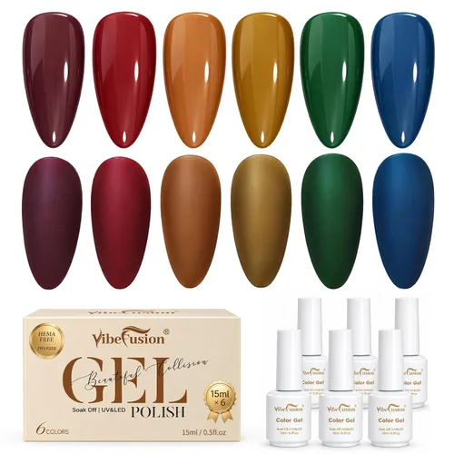 Vista 16 de VibeFusion Kit de base y capa superior de gel 2x15ml sin HEMA sin TPO Kit de gel base y capa superior: base de adhesión fuerte, parte superior