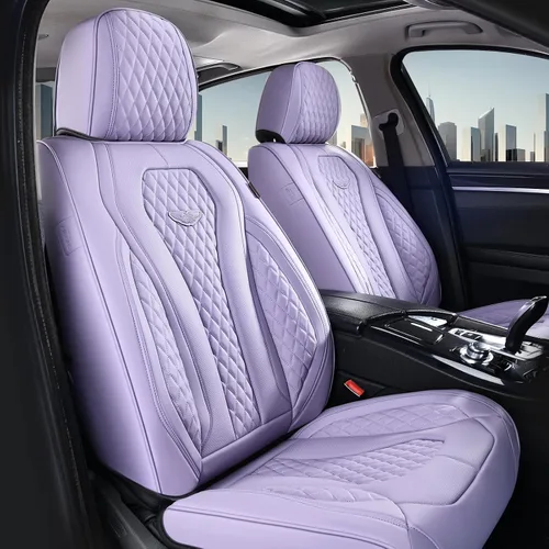 Vista 42 de Coverado Fundas de asiento de automóvil, fundas de asiento delantero, funda de asiento de coche beige, fundas impermeables para asiento