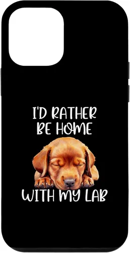 Vista 15 de Funda para iPhone 11 Pro Max Fox Red Lab Mom Dad I'd Rather Be Home Labrador Retriever