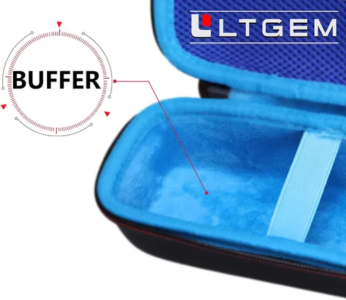 Vista 6 de LTGEM - Funda para altavoz Bluetooth portátil JBL Flip 4/3/Grip Hard EVA Shell, Water-Resistant, Shock Protection, Scratch-Resistant Interior, 2.