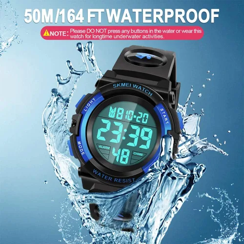 Vista 4 de Dodosky Reloj impermeable multifuncional LED para niños - Regalos para niños