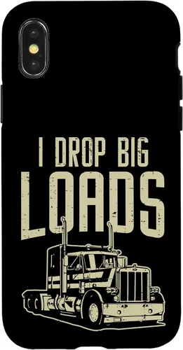 Vista 5 de I Drop Big Loads Semi Truck Truck Driver Trucker - Funda de regalo para iPhone 17