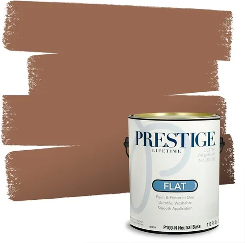 Vista 123 de PRESTIGE Pintura exterior e imprimación en uno, bronceado Aberdeen, plano, 1 galón