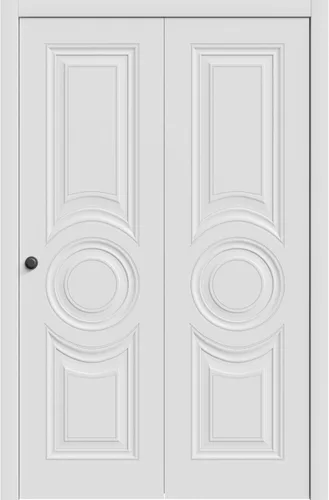 Vista 6 de SARTODOORS Puerta interior de 18 x 80 pulgadas Base 7801 blanca Manija de marco de panel regular individual Puertas de baño y dormitorio