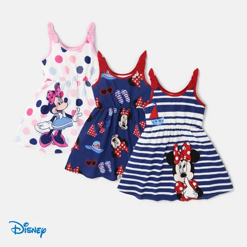 Vista 8 de Disney Mickey and Friends - Vestido de tirantes con estampado de lunares y rayas, 3 piezas
