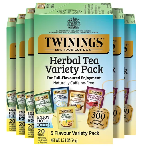 Vista 85 de Twinings Bolsas de té negro Blackcurrant Breeze envueltas individualmente, 20 unidades (paquete de 1), dulce, sabor picante, con cafeína, disfruta
