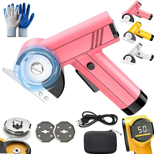 Vista 8 de Rechargeable High-Speed Cardboard Cutter, Cordless Electric Scissors, Automatic Cardboard Box Cutter with Safety Lock, 4-Speed Adjustment, Rotary