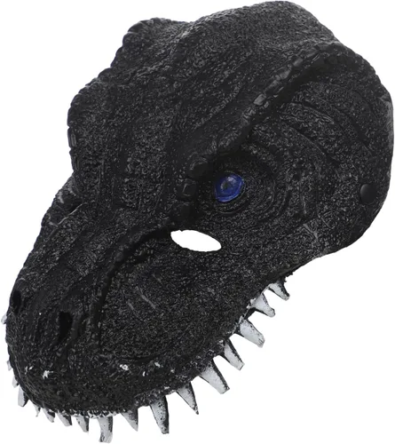 Vista 2 de Máscara realista de dinosaurio 3D Máscara de dragón de cara completa