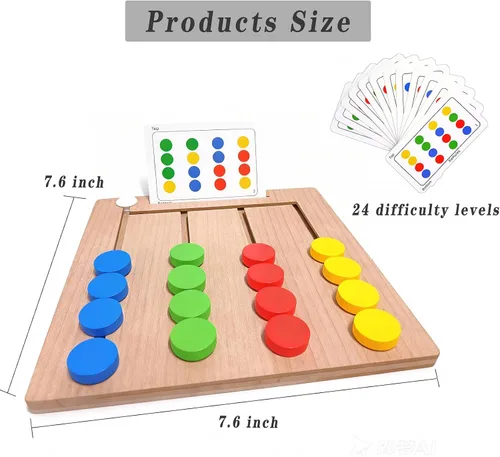 Vista 5 de Juegos de demencia y juegos de actividades para personas mayores, rompecabezas de madera, regalos para mantener a los adultos mayores cognitivos