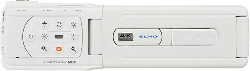 Vista 2 de Elmo Presentador visual ultra portátil modelo MX-P2 1430; salidas USB 3.0, HDMI y VGA/RGB; zoom digital 16x; micrófono incorporado; interruptor