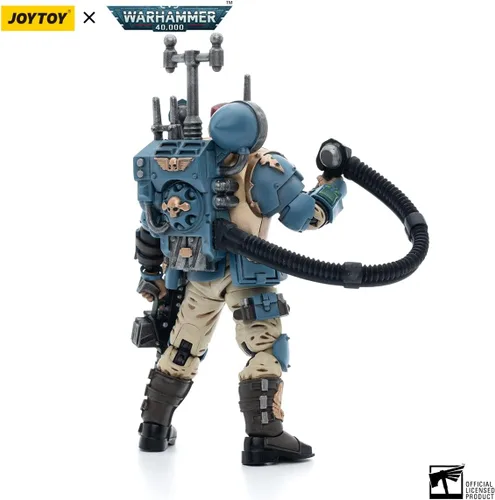 Vista 4 de JoyToy Warhammer 40K: Astra Militarum Tempestus Scions Command Squad Operador Vox Figura a escala 1:18