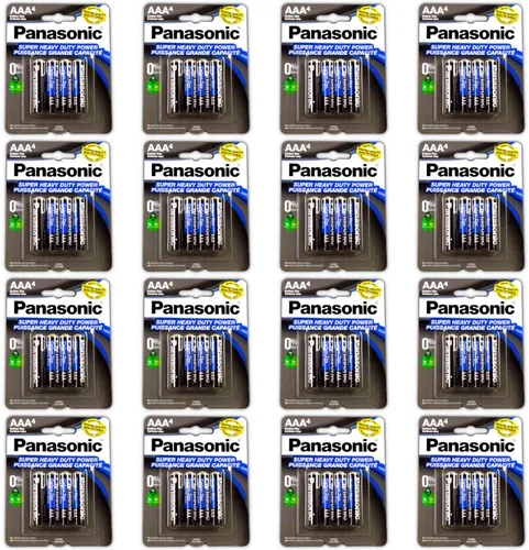 Vista 3 de 192PC Panasonic AAA Baterías Super Heavy Duty Power Carbono Zinc Triple A Batería 1.5V