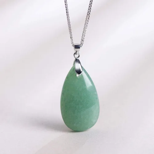 Vista 2 de iSTONE - Collar de plata de ley 925 con dije de lapislázuli para mujer, piedra preciosa natal con cadena de plata de 18 pulgadas