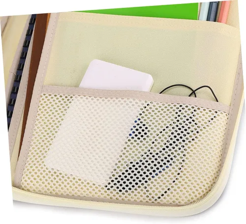 Vista 7 de VALICLUD Maletín con cremallera Estuche de almacenamiento de negocios Portafolio Organizador de archivos de negocios Paquete de archivos