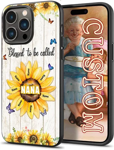 Vista 6 de Carcasas para iPhone 16, 15, 14, 13, 12, 11, Pro, Max, Galaxy S25, S24, S23, S22, S21, S20, FE Plus, A16, A15, A14, A54, con nombre de abeja
