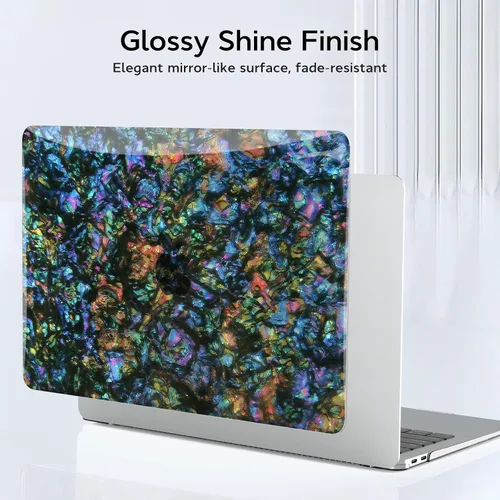 Vista 4 de B BELK Funda compatible con MacBook Air de 13 pulgadas M1 2022 2021 2020 2019 2018 A2337 A2179 A1932, carcasa rígida de plástico+cubierta