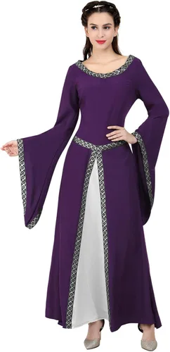 Vista 33 de Kranchungel - Vestidos renacentistas de estilo medieval/irlandés/campesino para mujer; disfraz de hada, para bailes